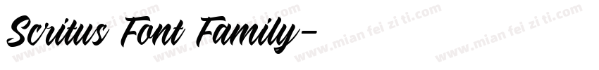 Scritus Font Family字体转换